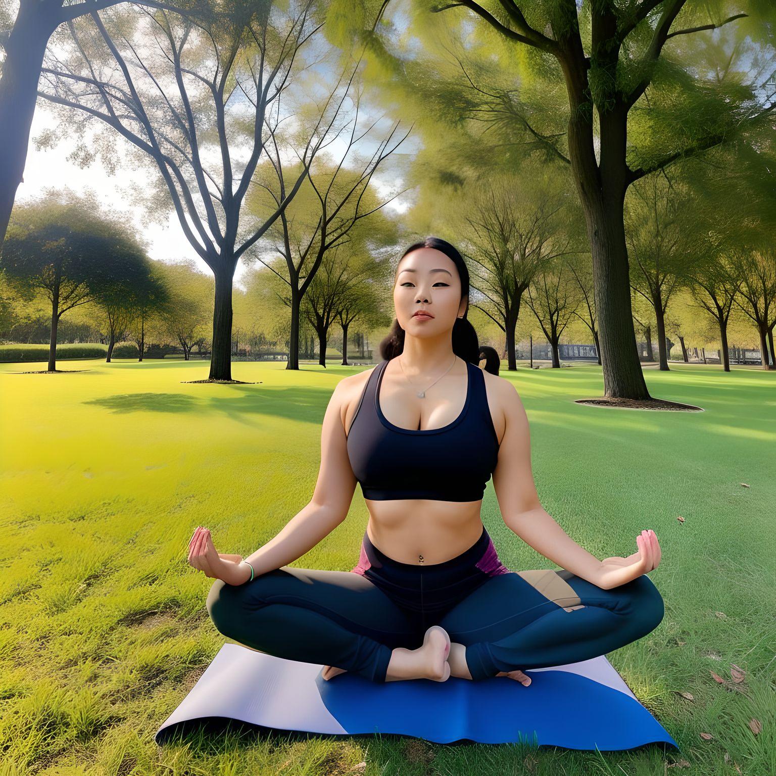 Yoga outdoors