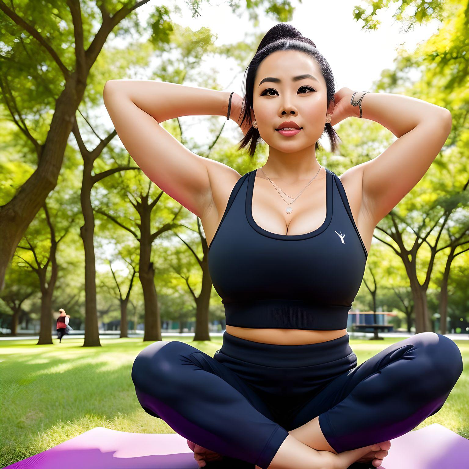 Yoga outdoors